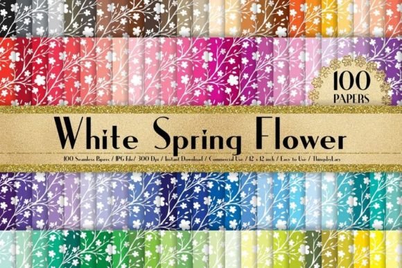 Download Seamless Spring Flower Digital Paper - Premium Resources